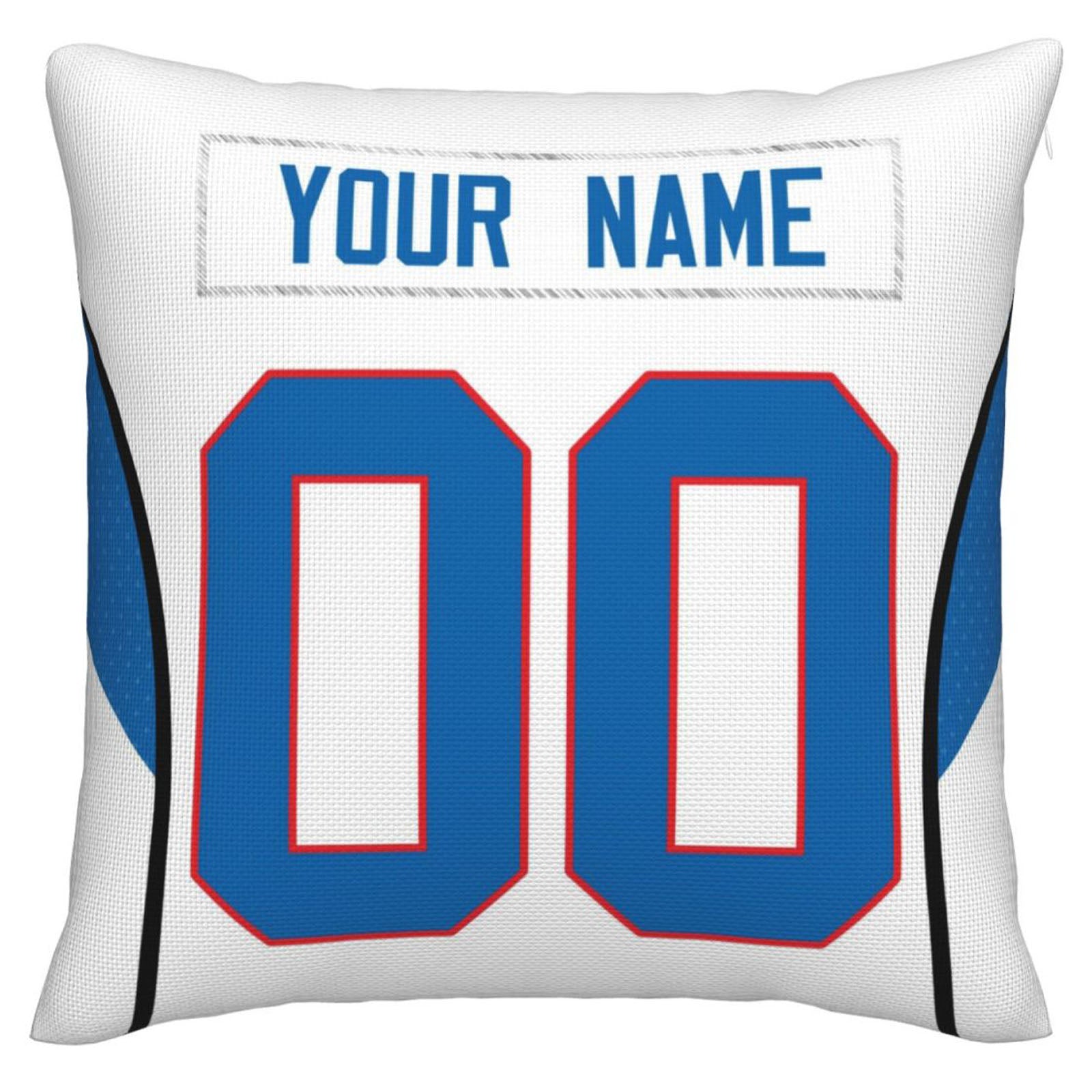 Custom B.Bills Pillow Royal Football Team Decorative Throw Pillow Case Print Personalized Football Style Fans Letters & Number Birthday Gift Football Pillows
