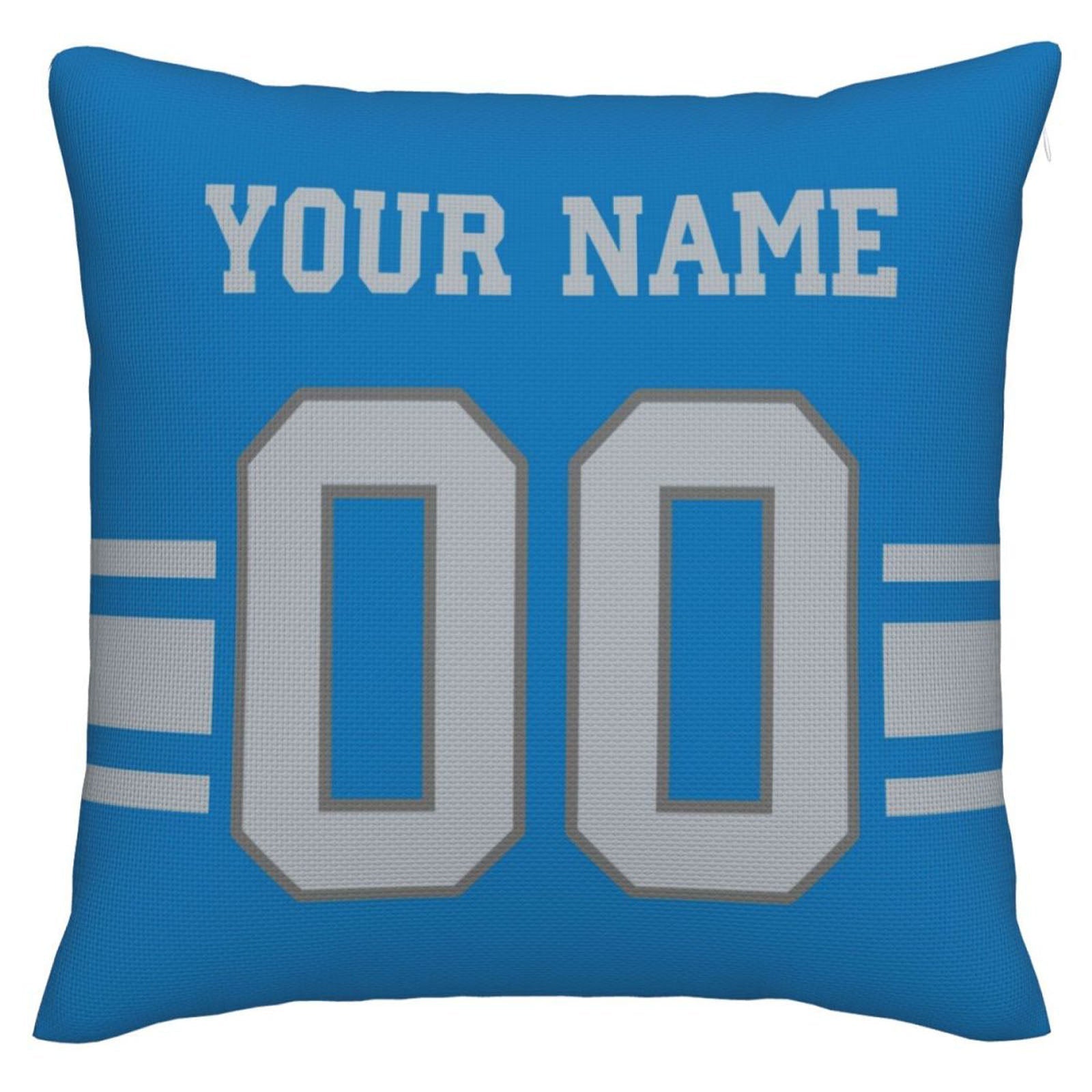 Custom D.Lions Pillow Decorative Throw Pillow Case - Print Personalized Football Team Fans Name & Number Birthday Gift Football Pillows