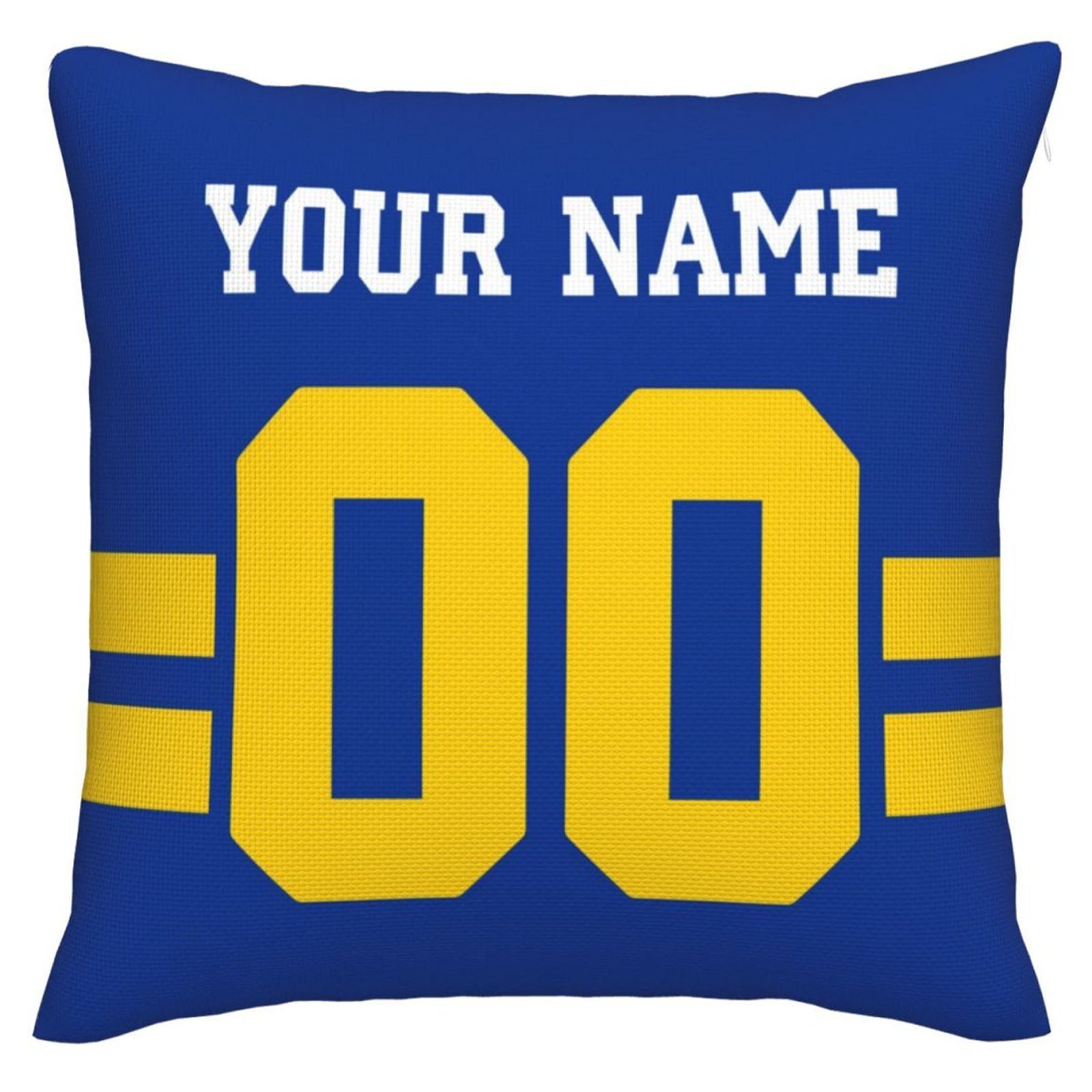 Custom LA.Rams Pillow Decorative Throw Pillow Case - Print Personalized Football Team Fans Name & Number Birthday Gift Football Pillows