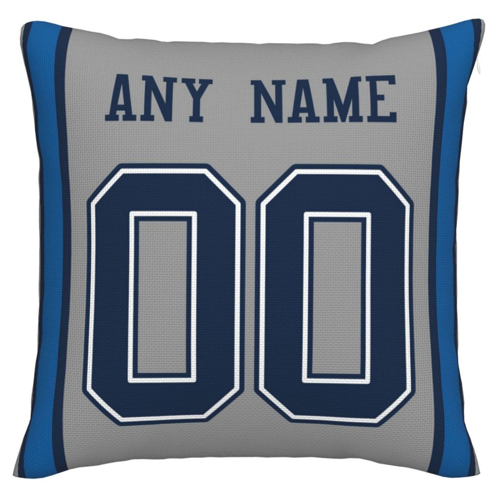 Custom D.Cowboys Pillow Decorative Throw Pillow Case - Print Personalized Football Team Fans Name & Number Birthday Gift Football Pillows