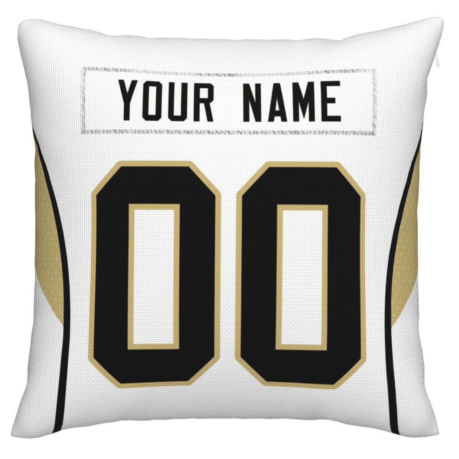 Custom NO.Saints Pillow Decorative Throw Pillow Case - Print Personalized Football Team Fans Name & Number Birthday Gift Football Pillows