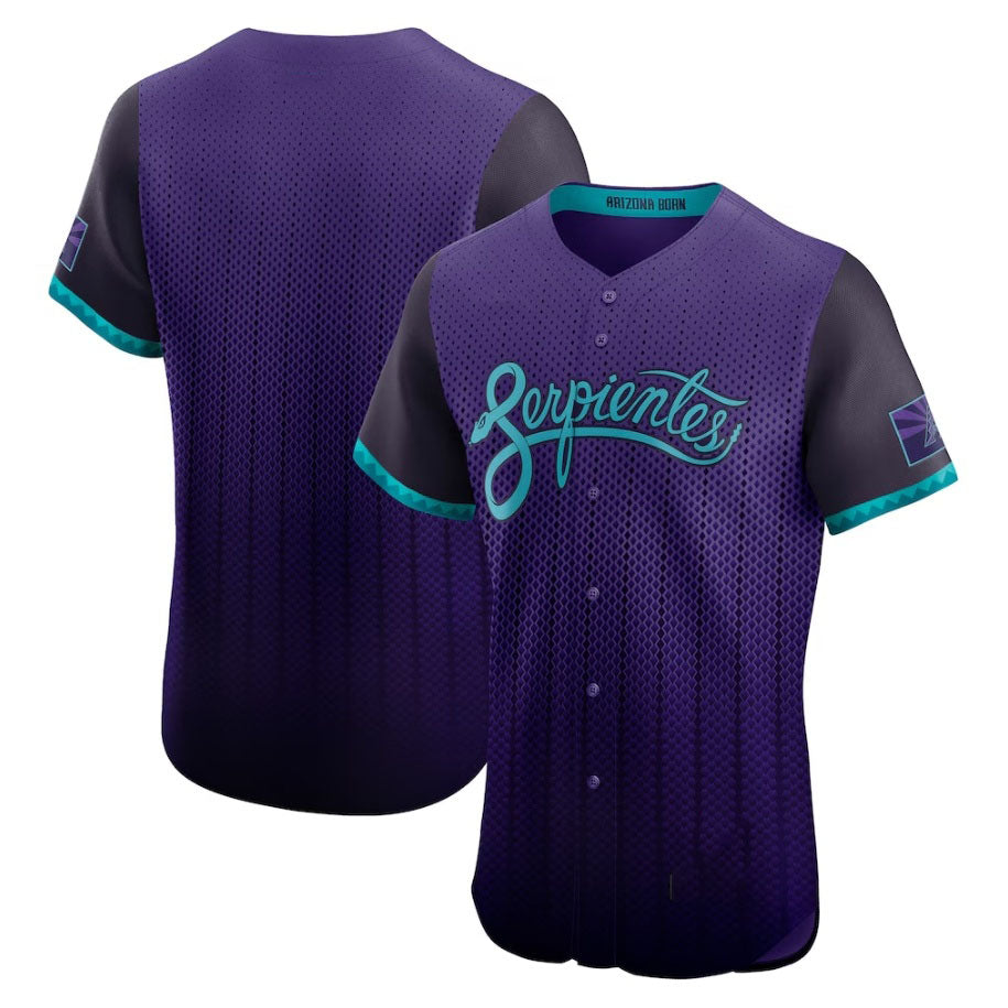 Arizona Diamondbacks 2025 City Connect Elite Jersey - Purple Stitched Baseball Jersey