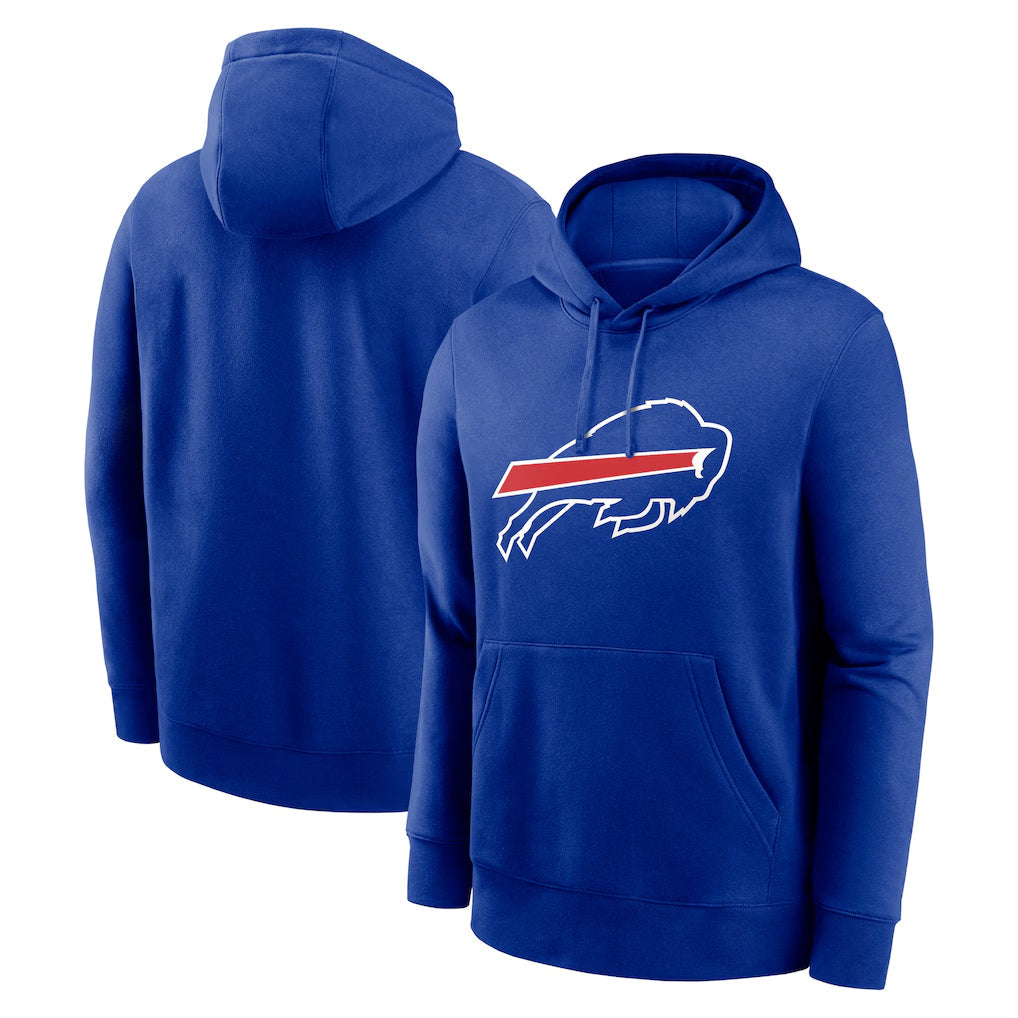 B.Bills Royal Primetime Club Logo Hoodie Player Football Jerseys
