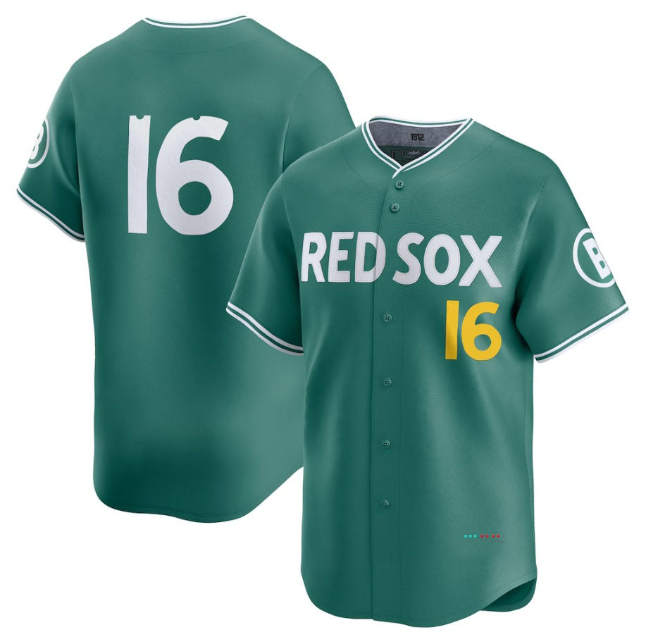 Boston Red Sox #16 Jarren Duran 2025 City Connect Limited Player Jersey - Green Stitched Baseball Jersey