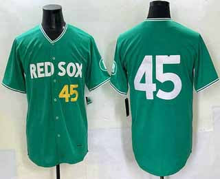Boston Red Sox #45 Pedro Martinez Green 2025 City Connect Limited Stitched Baseball Jersey