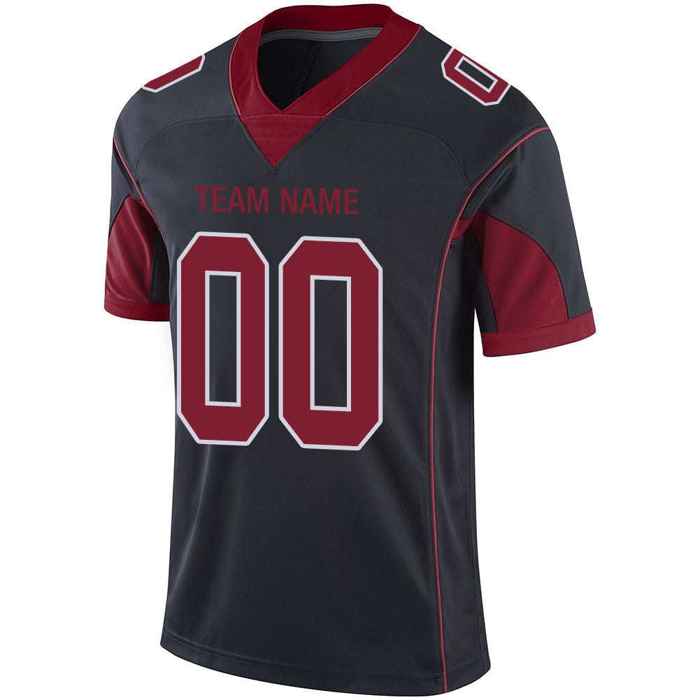 Custom A.Cardinal Men American Color Rush Black Stitched Football Jerseys