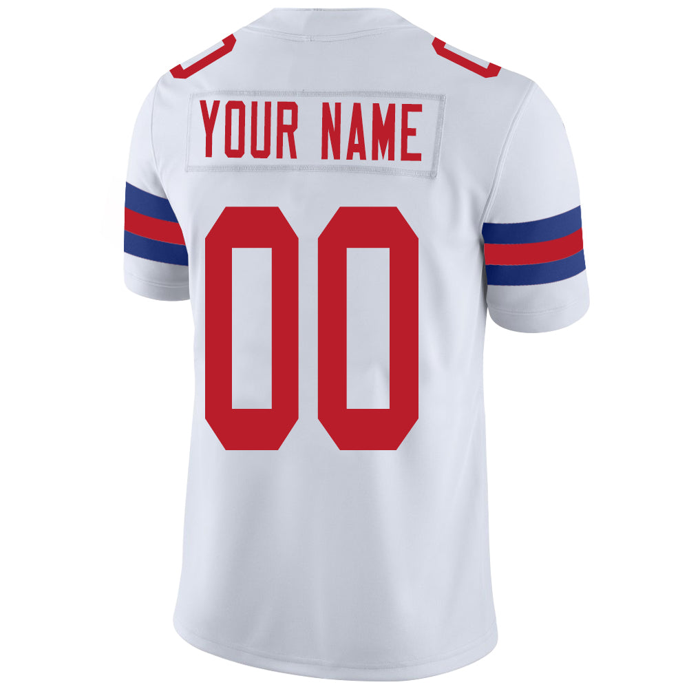 Custom NE.Patriots Stitched American Football Jerseys Personalize Birthday Gifts White Jersey