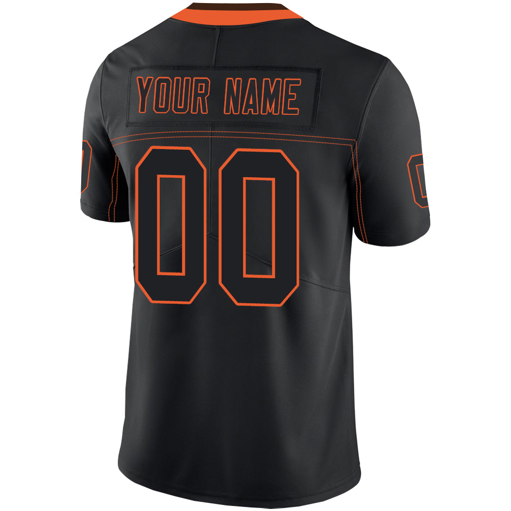 Custom C.Brown Stitched American Football Jerseys Personalize Birthday Gifts Black Jersey