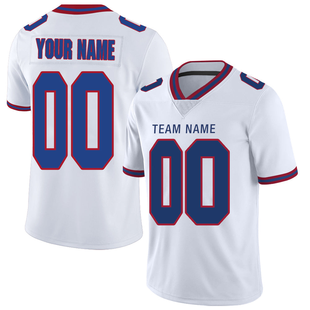 Custom NY.Giants  Stitched American Football Jerseys Personalize Birthday Gifts White Jersey